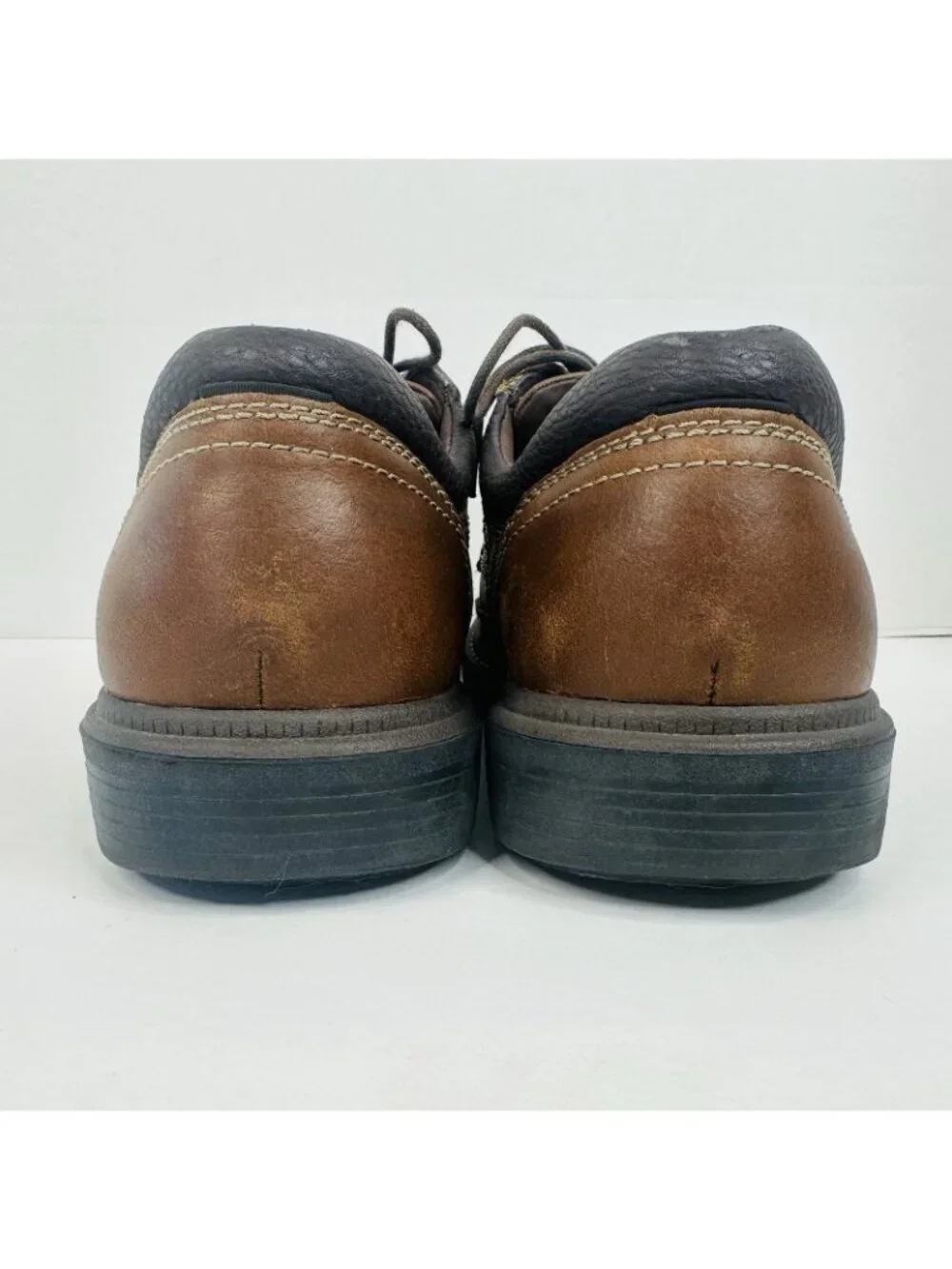 G H Bass Geoff Oxfords Men's 11.5 M Casual Shoes Brown Leather Moc Toe Lace Up